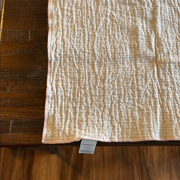 Hearth & Hand Cream Towel with Pink Trim - Picture 9 of 10